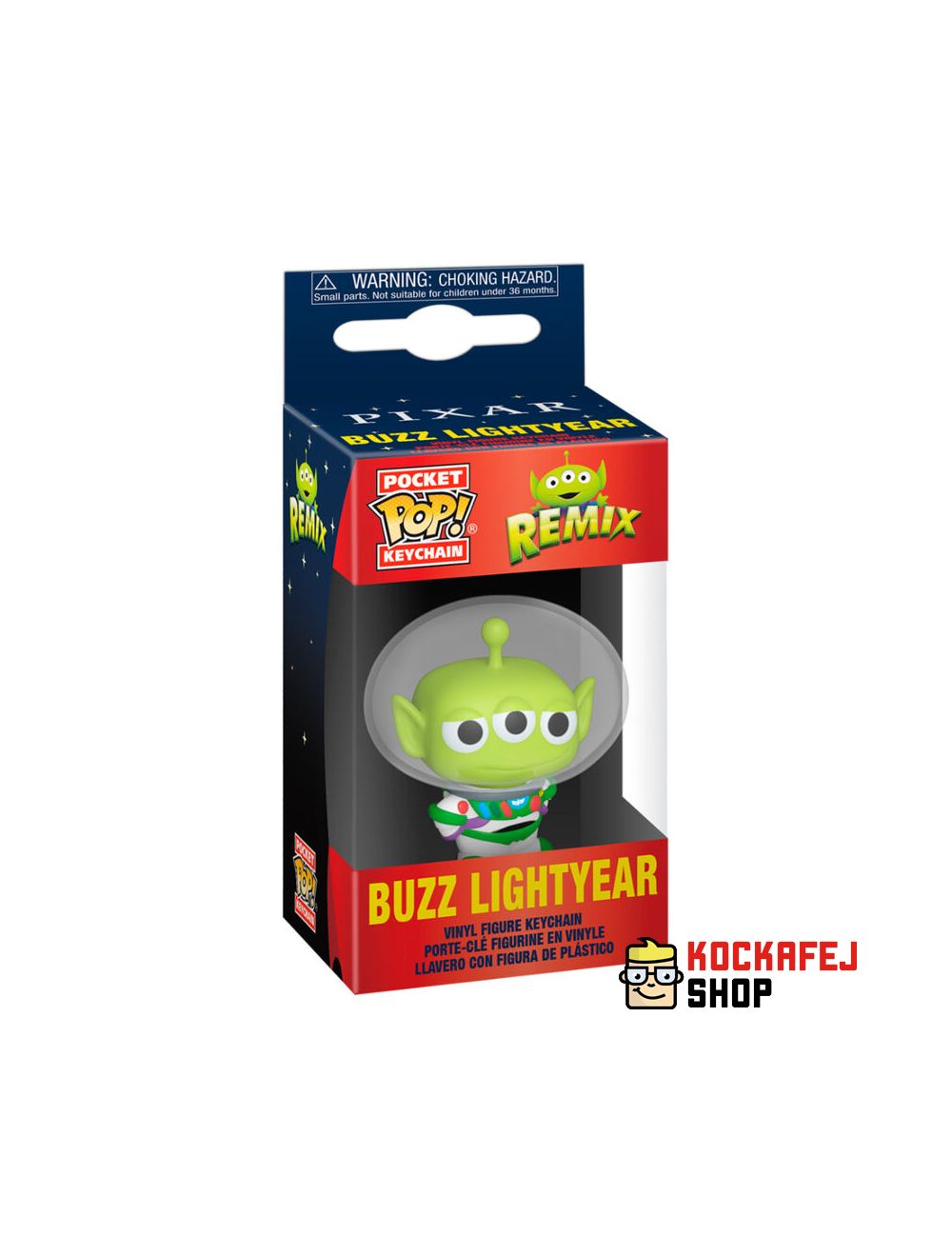 Funko POP! POP Keychain: Pixar- Alien as Buzz Vinyl kulcstartó