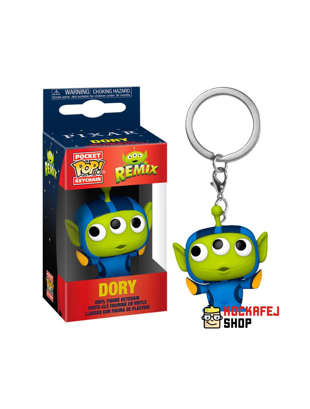 Funko POP! POP Kulcstartó: Pixar- Alien as Dory Vinyl figura