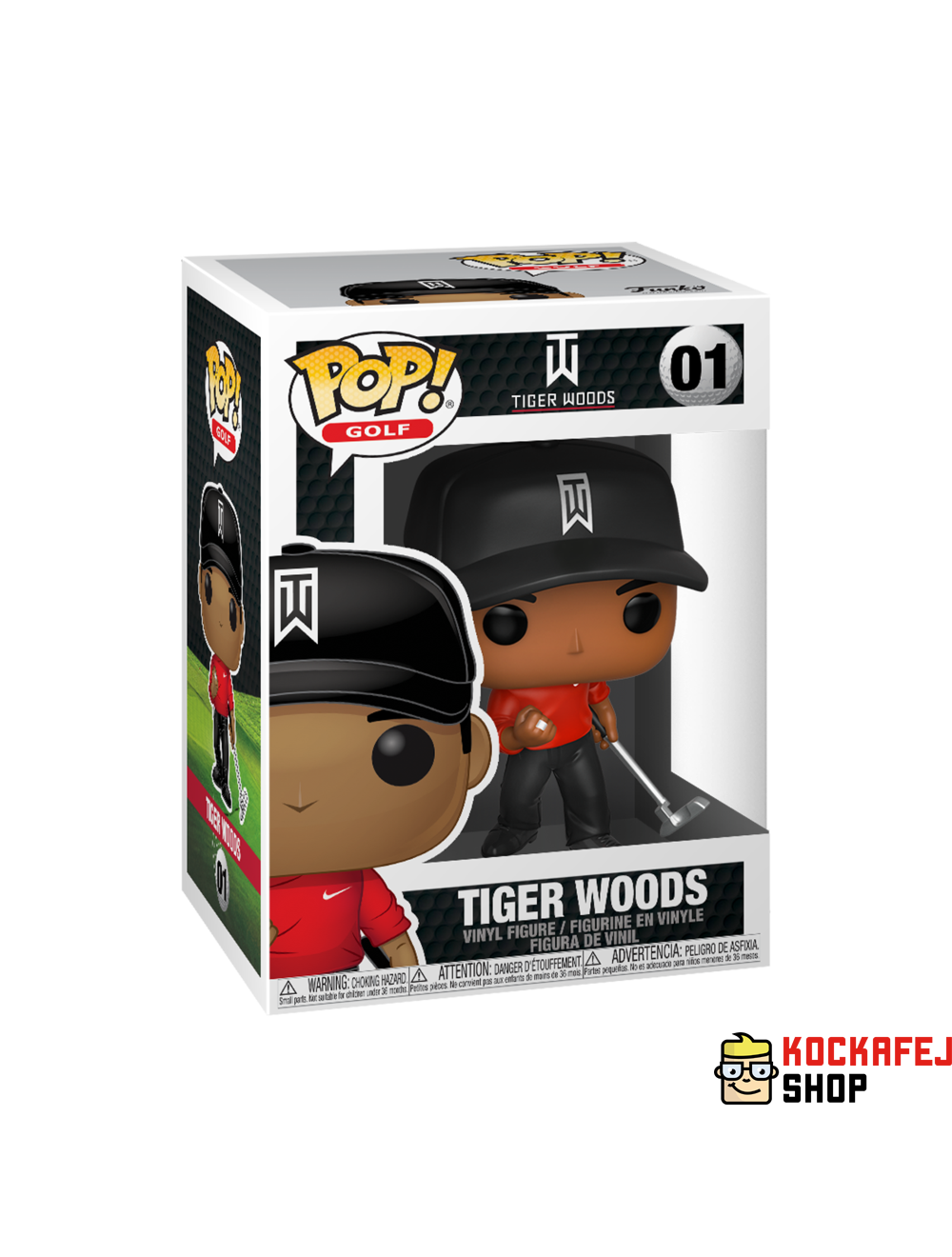 Funko POP! Tiger Woods (Red Shirt) Vinyl Figura 10cm