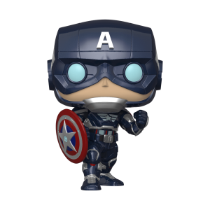 Funko POP! Avengers Game - Captain America  Stark Tech Suit (Amerika Kapitány Stark Tech ruhában) Vinyl Figura 10cm