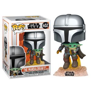Funko POP! Star Wars The Mandalorian - Mando Flying Jet Pack Vinyl figura 10cm