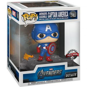 Funko POP! Deluxe Avengers  - Captain America Assemble Exclusive Vinyl figura 15 cm