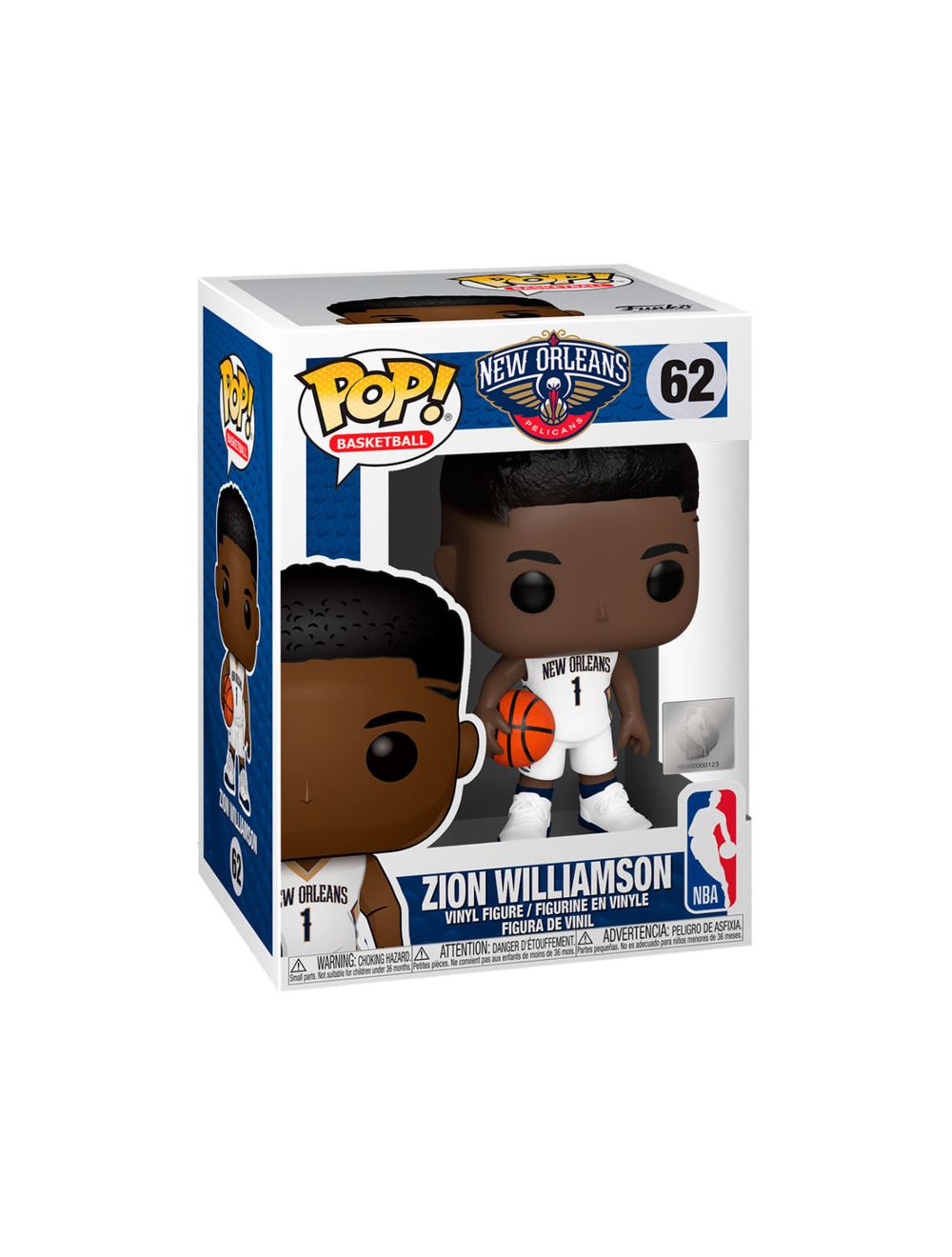 Funko POP! - NBA New Orleans Pelicans Zion Williamson Vinyl figura 10cm