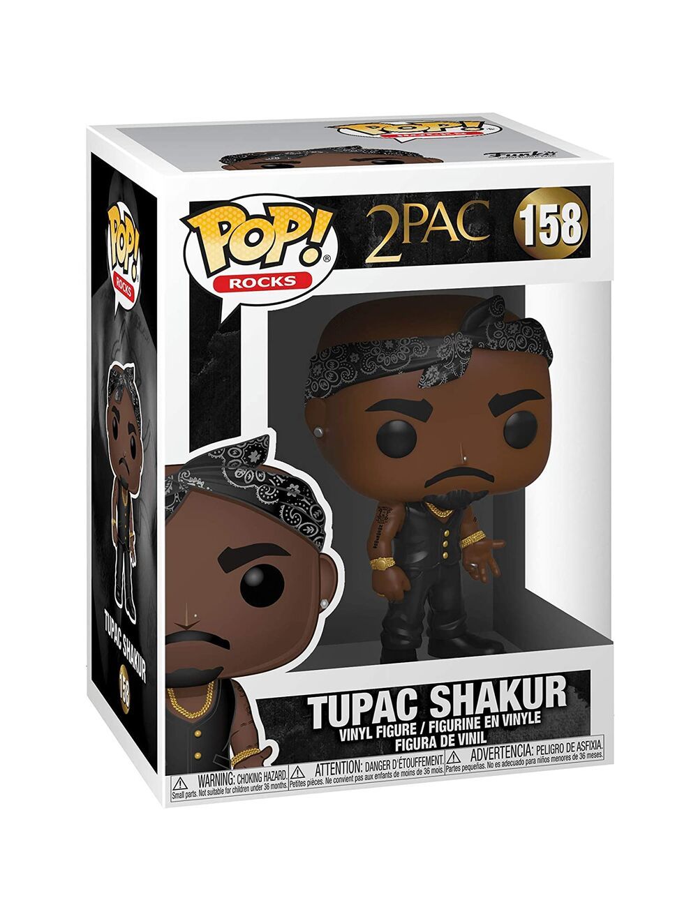 Funko POP! Tupac - Vest Bandana Vinyl figura 10cm